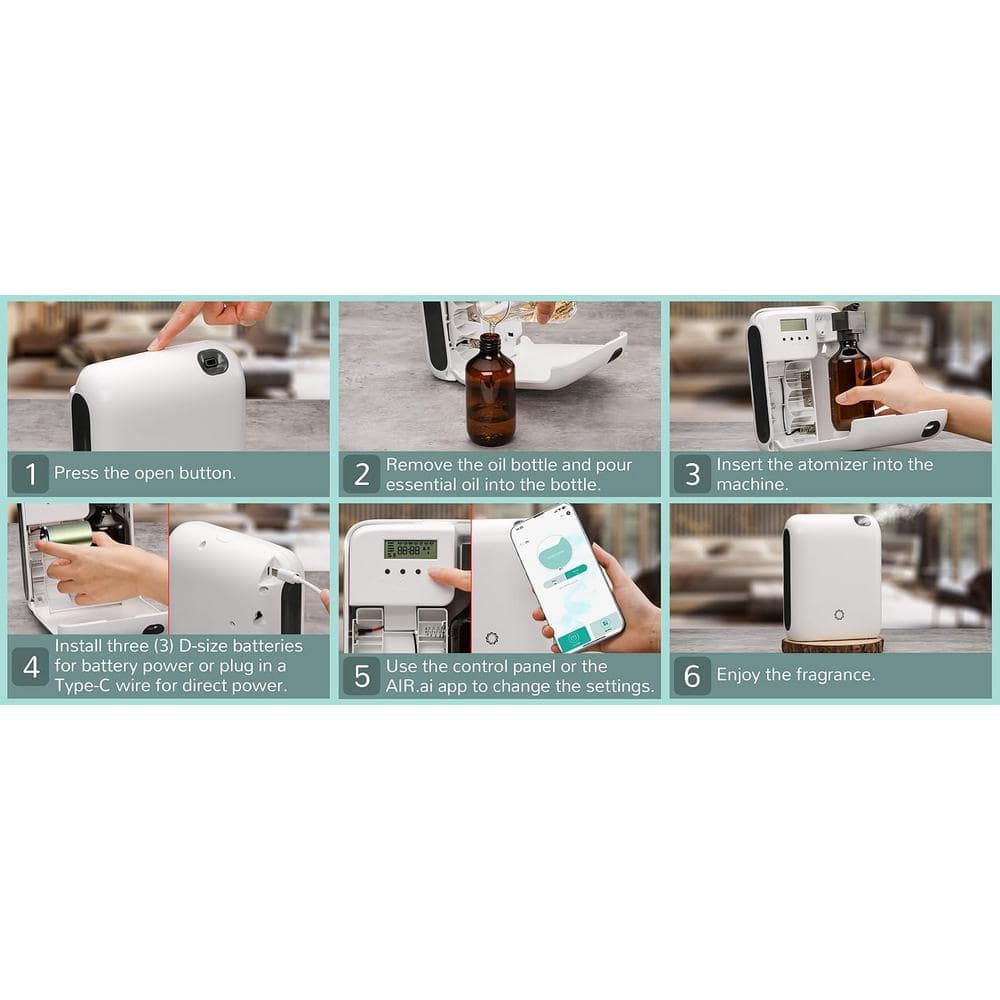 White and Black 200ml Battery Powered Automatic Sprayer