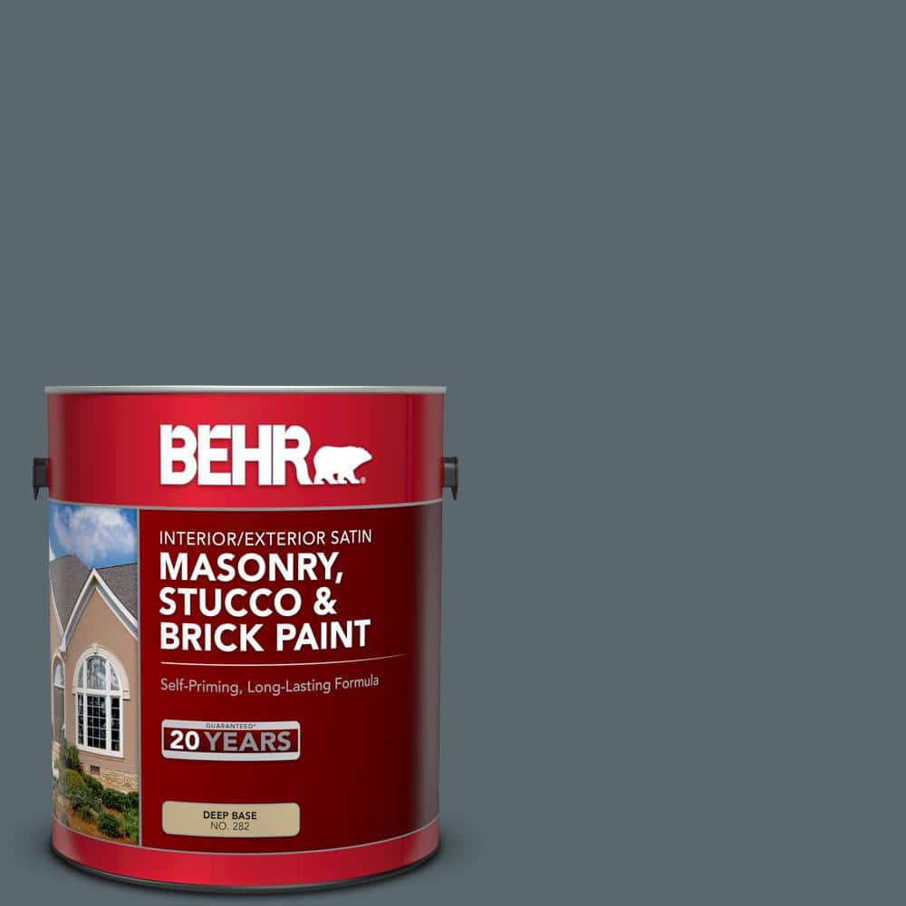 1 gal. #MS-70 Evening Blues Satin Interior/Exterior Masonry, Stucco and Bri