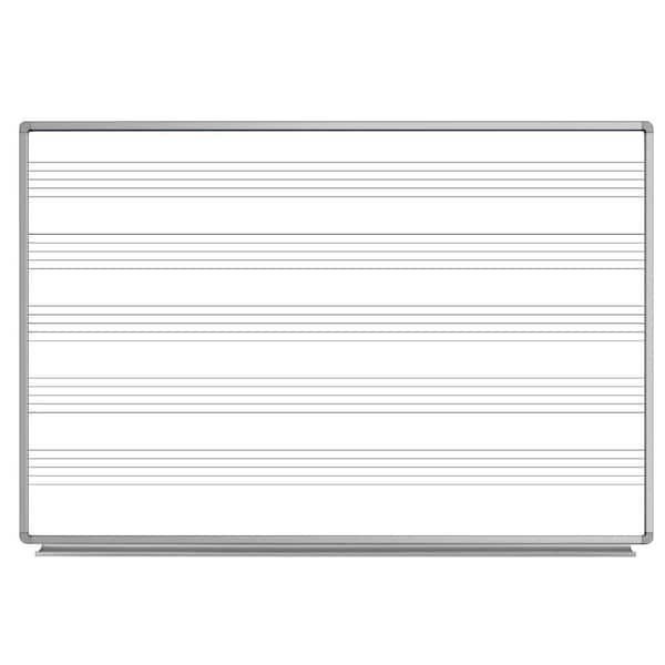 72 in. x 48 in. Wall-Mounted Magnetic Music Board