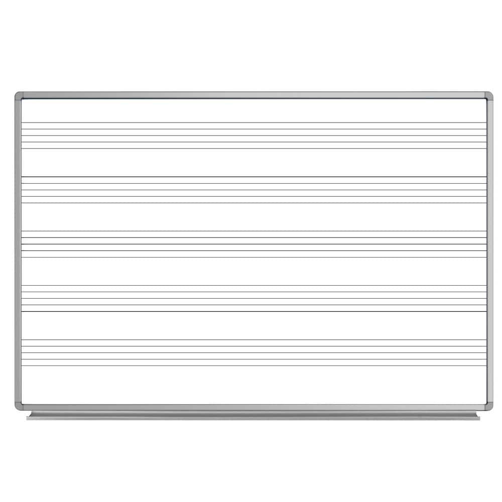 UPC 847210036784 product image for 72 in. x 48 in. Wall-Mounted Magnetic Music Board | upcitemdb.com