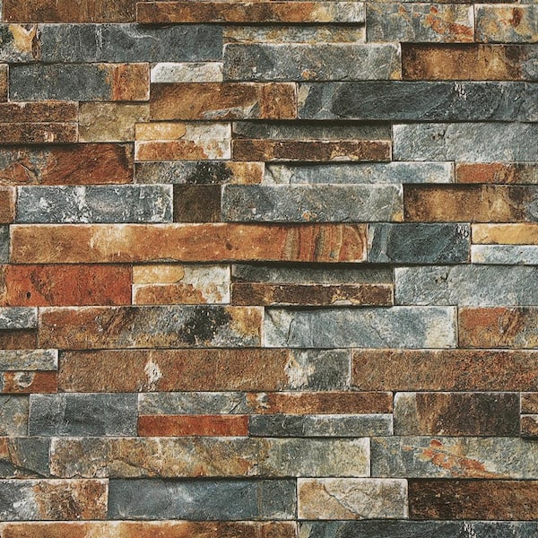 Art3dwallpanels Brown 27.5 in. x 27.5 in. Faux Brick 3D Wall