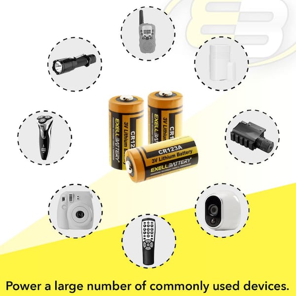 3-Volt Lithium Battery 1700mAh Highest Rated (12-Pack) EB-CR123A_12 - The  Home Depot