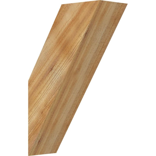 Ekena Millwork 6"W x 14"D x 22"H Traditional Rough Sawn Knee Brace, Western Red Cedar