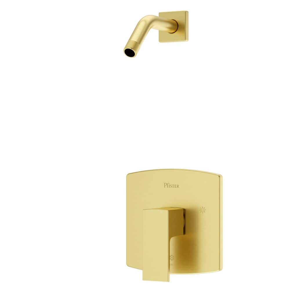 Pfister Pfirst Modern 1-Handle Shower Trim Kit in Brushed Gold