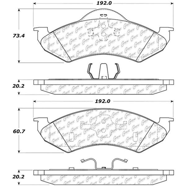 Centric Parts Disc Brake Pad Set