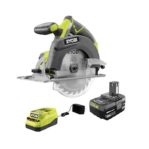 ONE+ 18V Cordless 6-1/2 in. Circular Saw Kit with 4.0 Ah Battery and 18V Charger