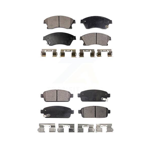 TEC Front Rear Ceramic Brake Pads Kit For Chevrolet Cruze Buick Sonic Encore Trax Verano Volt KTC-100235