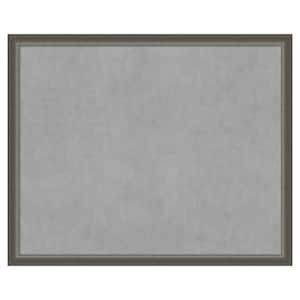 Domus Dark Silver 43 in. x 35 in. Framed Magnetic Board