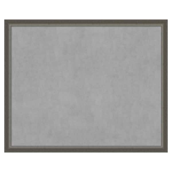 Amanti Art Domus Dark Silver 43 in. x 35 in. Framed Magnetic Board