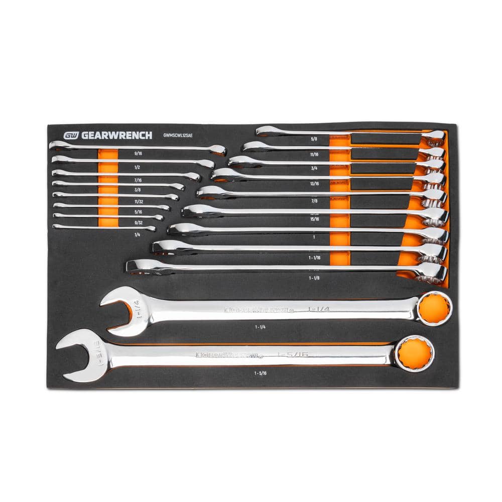 Reviews For Gearwrench 12-point Long Pattern Combination Sae Wrench Set 