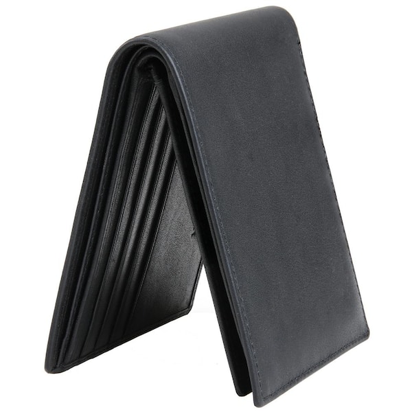 Mancini Monterrey RFID Center Wing Billfold Wallet Black