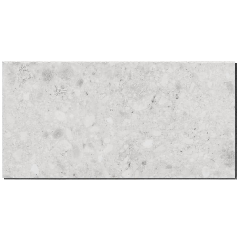 Take Home Sample-Luxe Terrazzo Silver Beige 20 MIL 6 in. x 12 in. Click Lock Stone Look Waterproof Luxury Vinyl Flooring price history on PriceWatchPro