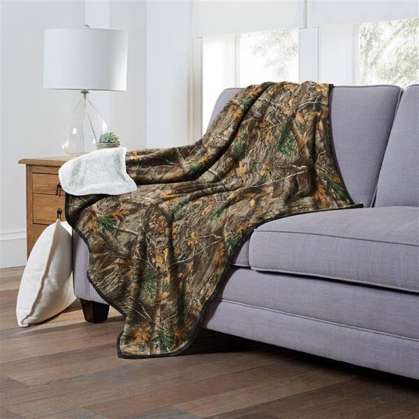 THE NORTHWEST GROUP Realtree Edge Silk Touch Sherpa Twin Size