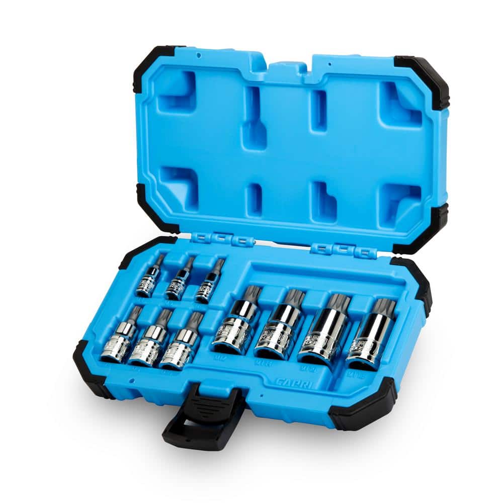 Capri Tools Stubby XZN Triple Square Bit Socket Set (10-Piece