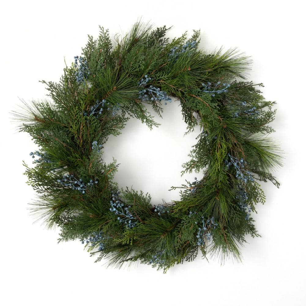 Artificial 27 in.  Juniper Wreath, Green price history on PriceWatchPro