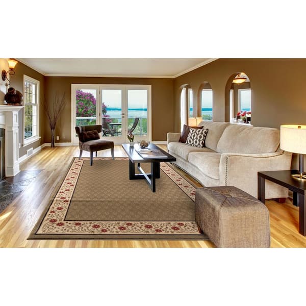 Jewel Harmony Green 8 ft. x 10 ft. Area Rug