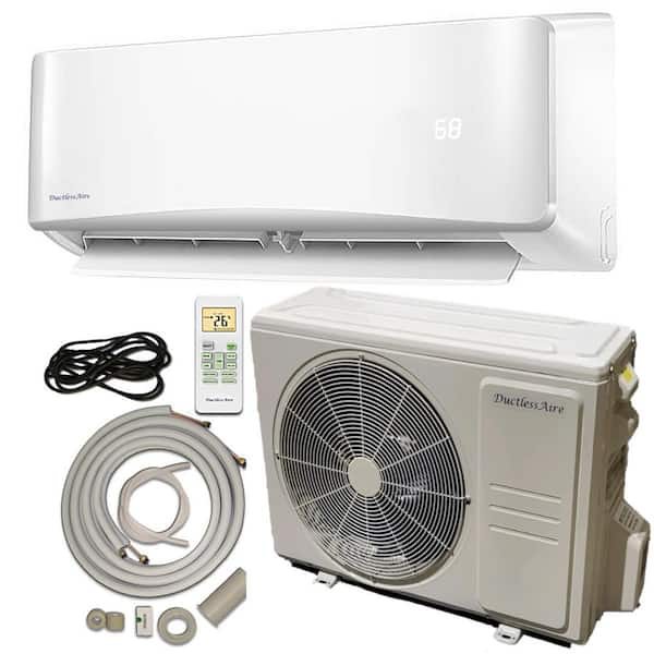 DuctlessAire 12,000 BTU 17.6 SEER2 Mini Split Heat Pump 220-Volt PS1217 ...