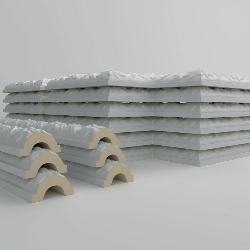 Sellek 31"W x 62"H Gray Urethane Panel Moulding Kit