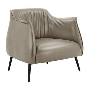 Taupe Leather Gel Armchair