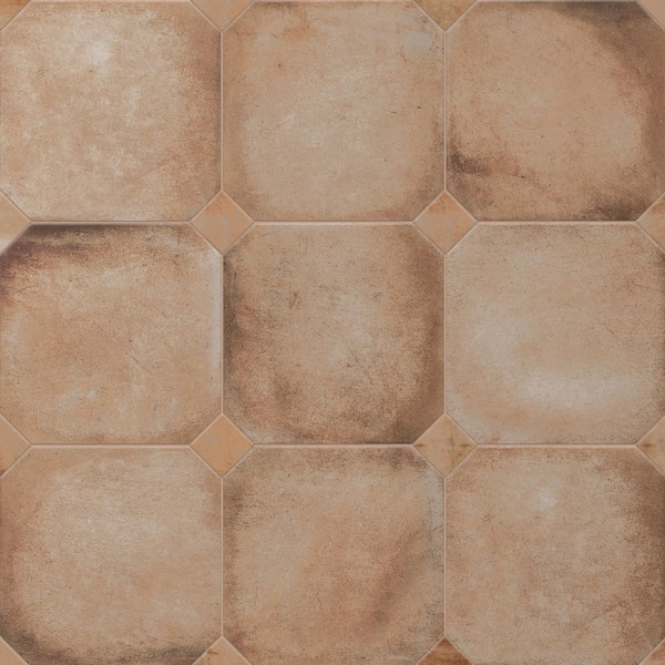 Merola Tile Laverton Octagon Natural 8 in. x 8 in. Porcelain Floor and Wall Tile (10.75 sq. ft. /Case)