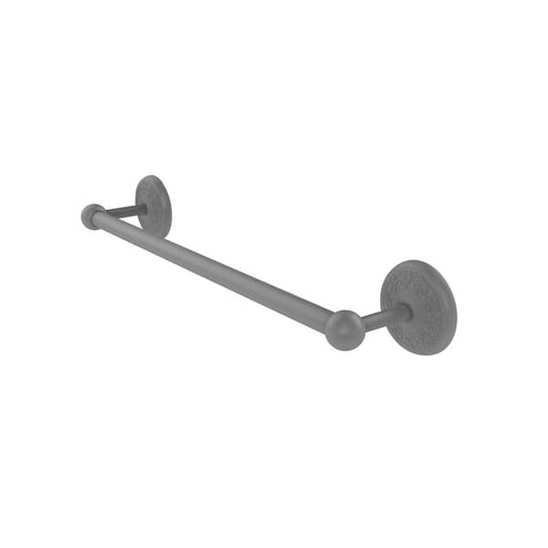 Allied Brass Prestige Monte Carlo Collection 24 in. Wall Mounted Single Towel Bar in Matte Gray
