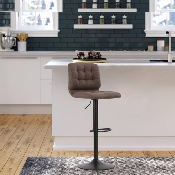 Hayden Grey Square Industrial Bar Stool Cushion - 12