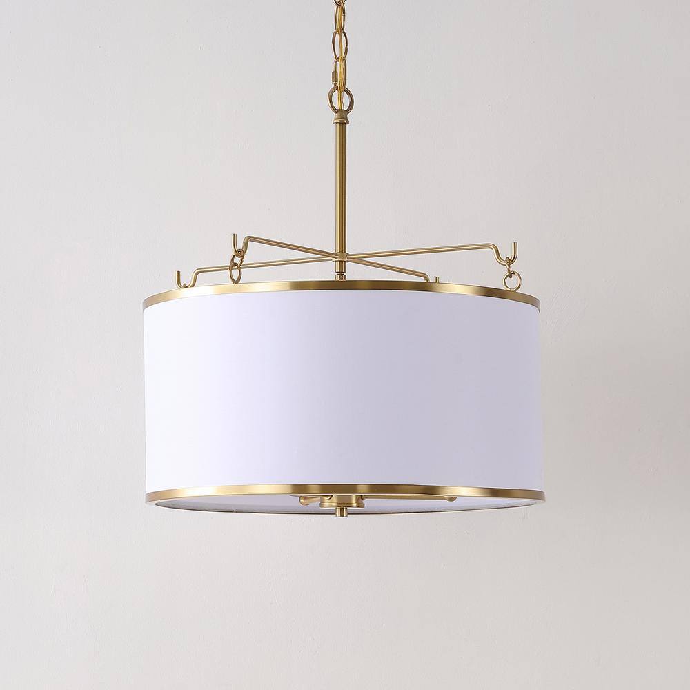 Elegant Krelia 17" LED Glass Pendant in Oil Rubbed Bronze