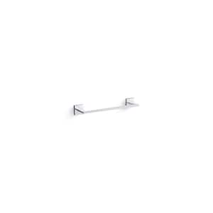 Square 12 in. Wall Mounted Towel Bar in Polished Chrome