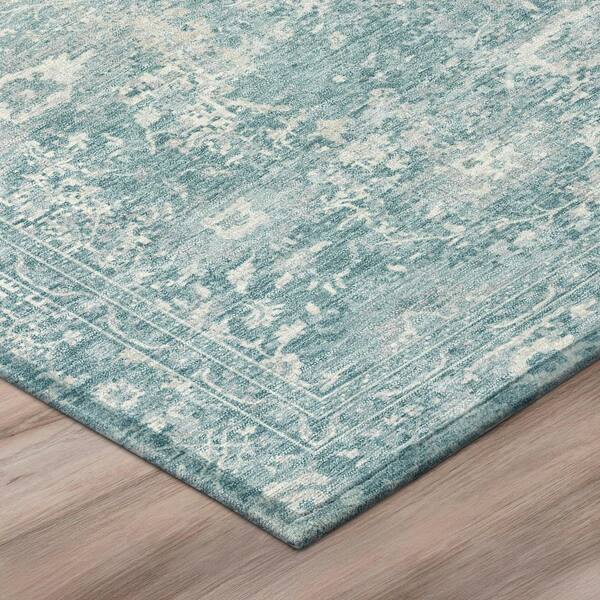 Chantille Machine Washable Indoor/Outdoor Abstract ACN3175 Teal 3 ft. x 4 ft. Area Rug