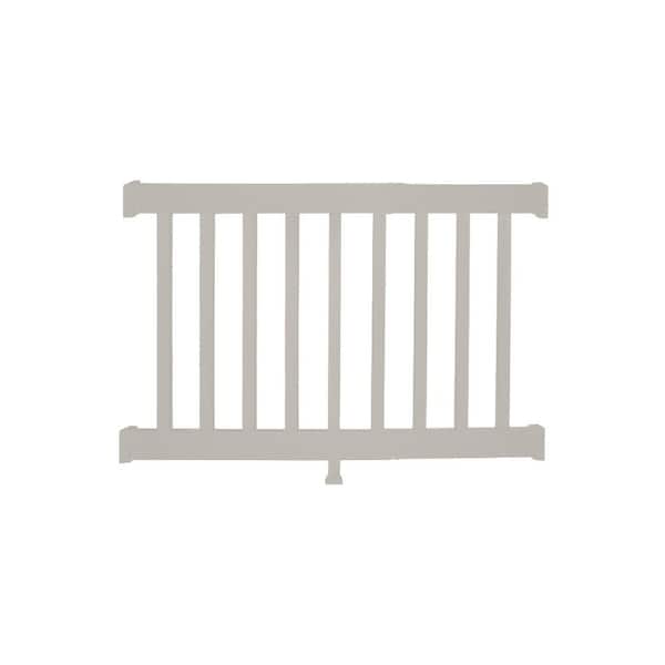 Weatherables Walton 3 ft. H x 4 ft. W Tan Vinyl Railing Kit