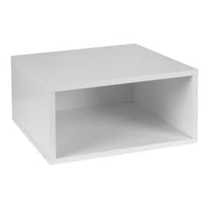 6.5 in. H x 13 in. W x 13 in. D White Wood 1-Cube Organizer