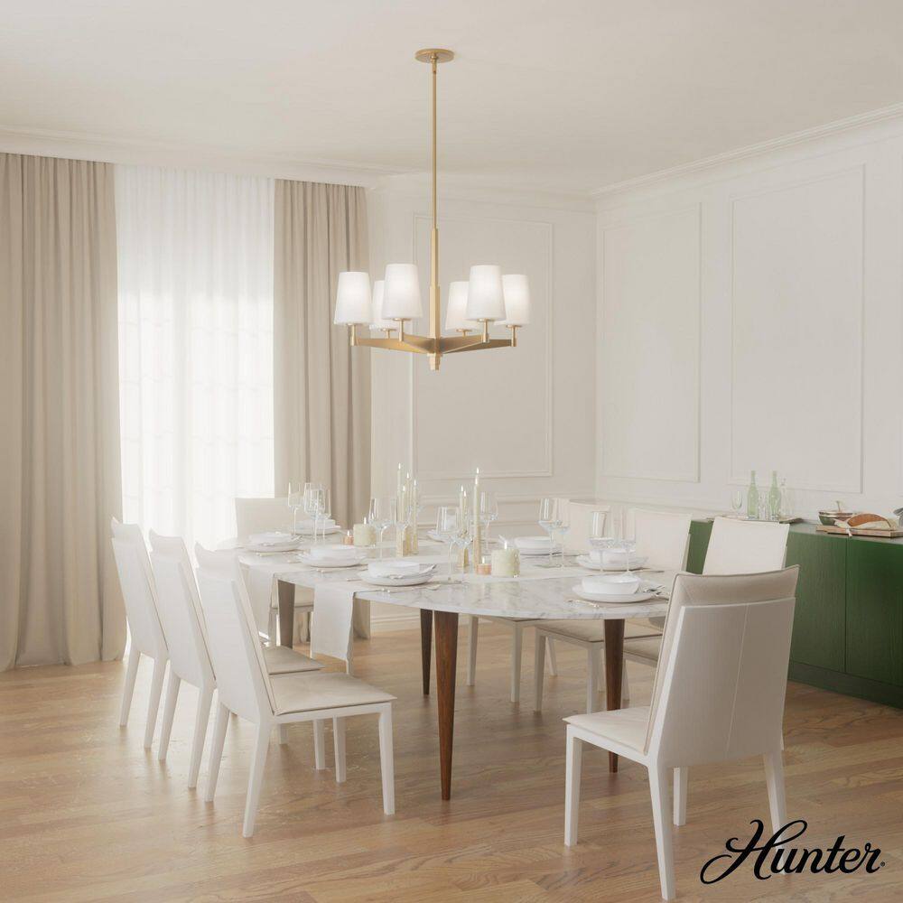 Alturas Gold Nolita 6-Light Glamorous Indoor Chandelier