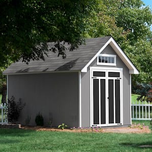 Do-it Yourself Tribeca 8 ft. x 12 ft. Stylized Backyard Wood Storage Shed with Smartside and transom window (96 sq. ft.)