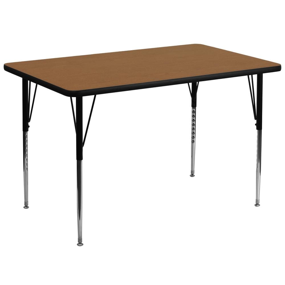 Oak Rectangular Activity Tables