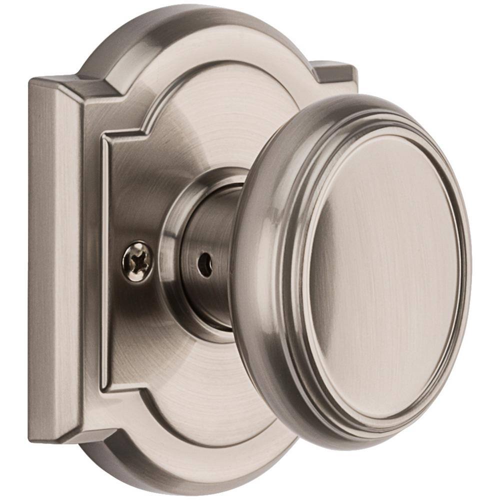 Satin Nickel Egg-Shaped Zinc Passage Door Knob