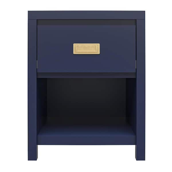 Little Seeds Monarch Hill Haven 1-Drawer Navy Nightstand (25.03 x 19.68 x 15.75)