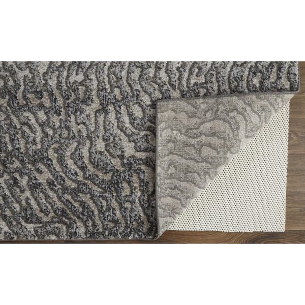 12 ft. x 15 ft. Gray, Ivory Abstract Area Rug