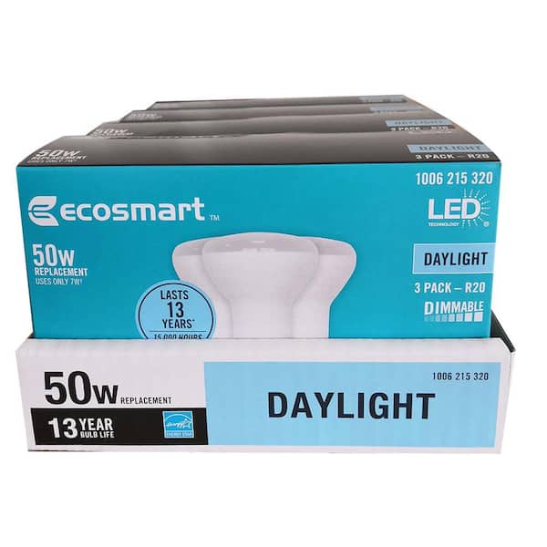 EcoSmart 50-Watt Equivalent BR20 Dimmable LED Light Bulb Daylight (24-Pack) EcoSmart 50-Watt Equivalent BR20 Dimmable LED Light Bulb Daylight (24-Pack)