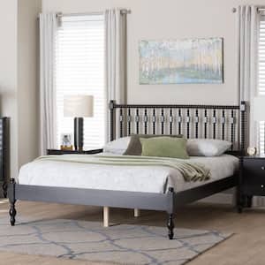 Baxton Studio Callison Black Wood Frame Full Platform Bed 271