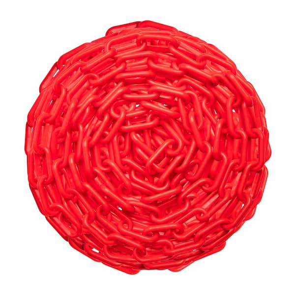 2" x 500' Red Plastic Chain 