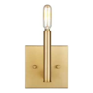 Vector 1-Light Satin Brass Wall Sconce