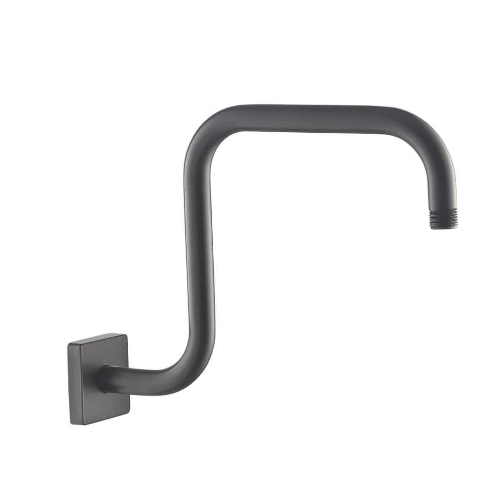 Rubbed Bronze Wall-Mounted Gooseneck Shower Arm
