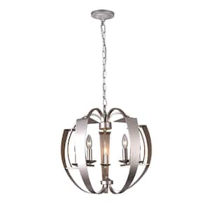 Verbena 5 Light Chandelier With Pewter Finish