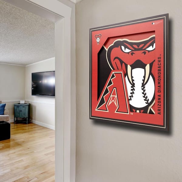 YouTheFan MLB Arizona Diamondbacks 3D Logo Series Wall Art - 12x12