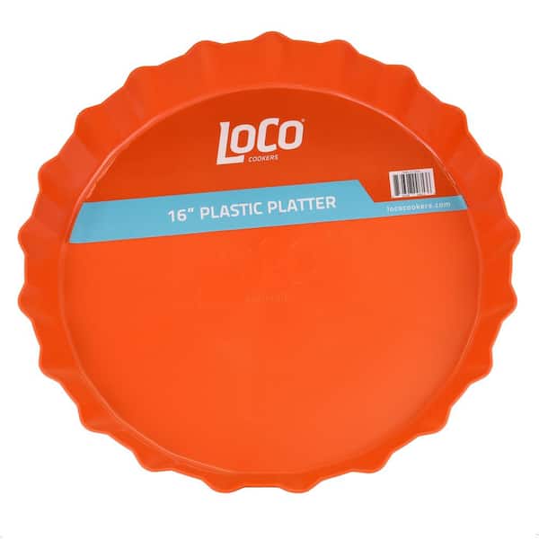 LOCO Orange Outdoor Cooking Accessory Platter 10-Pack