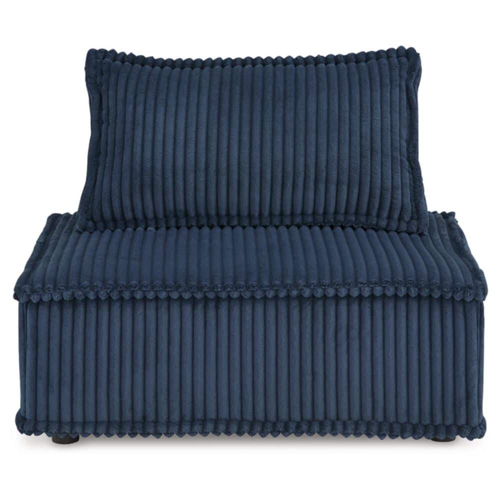 Navy Blue Polyester Modular Accent Chair