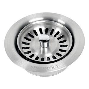 SinkSense Heavy-Duty Kitchen Sink Disposal Flange with Strainer, Stainless Steel