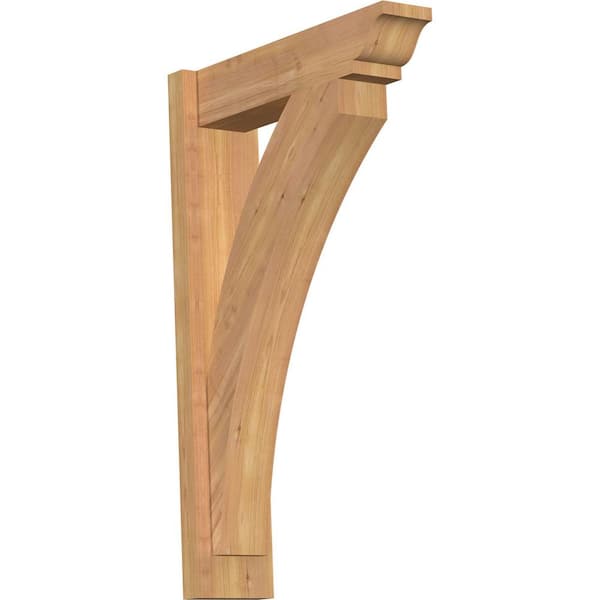 Ekena Millwork 6 in. x 32 in. x 20 in. Western Red Cedar Thorton Traditional Smooth Outlooker