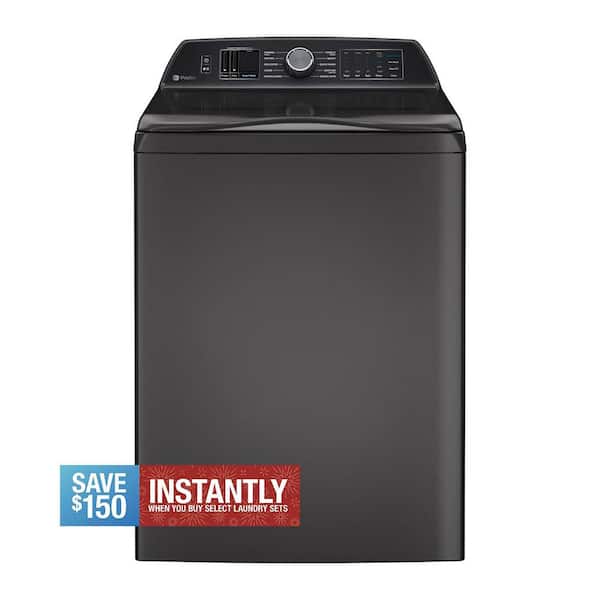Profile 5.4 cu. ft. High-Efficiency Smart Top Load Washer in Diamond Gray with Quiet Wash Dynamic Balancing Technology