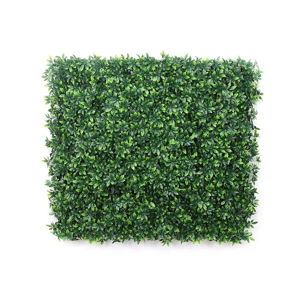 Wellco 118 x 39.4 in. Expandable Plastic Garden Fence Artificial Leaves Privacy Screen Panel for Balcony Patio 4-Pack